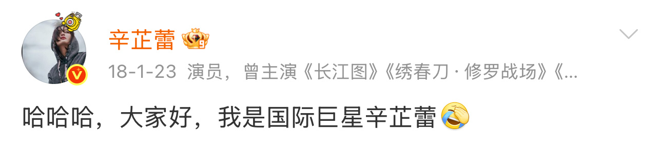 有记者采访辛芷蕾获奖感言，辛芷蕾说觉得自己很厉害。问感想是什么，她说实至名归。多