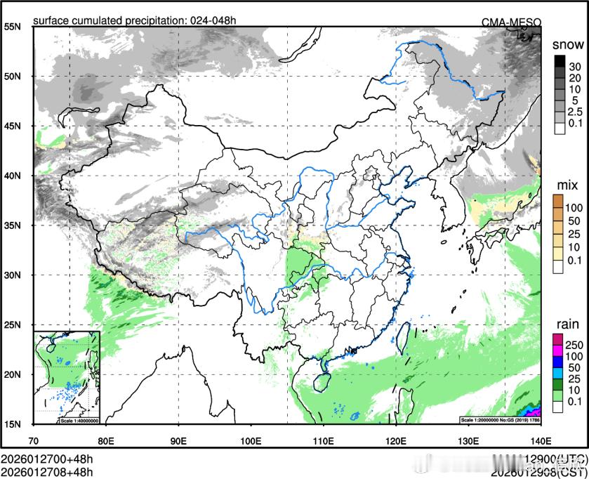 【回流降雪？】目前形势预报看，28日夜间-29日晨，北京存在回流降雪的可能性。冷