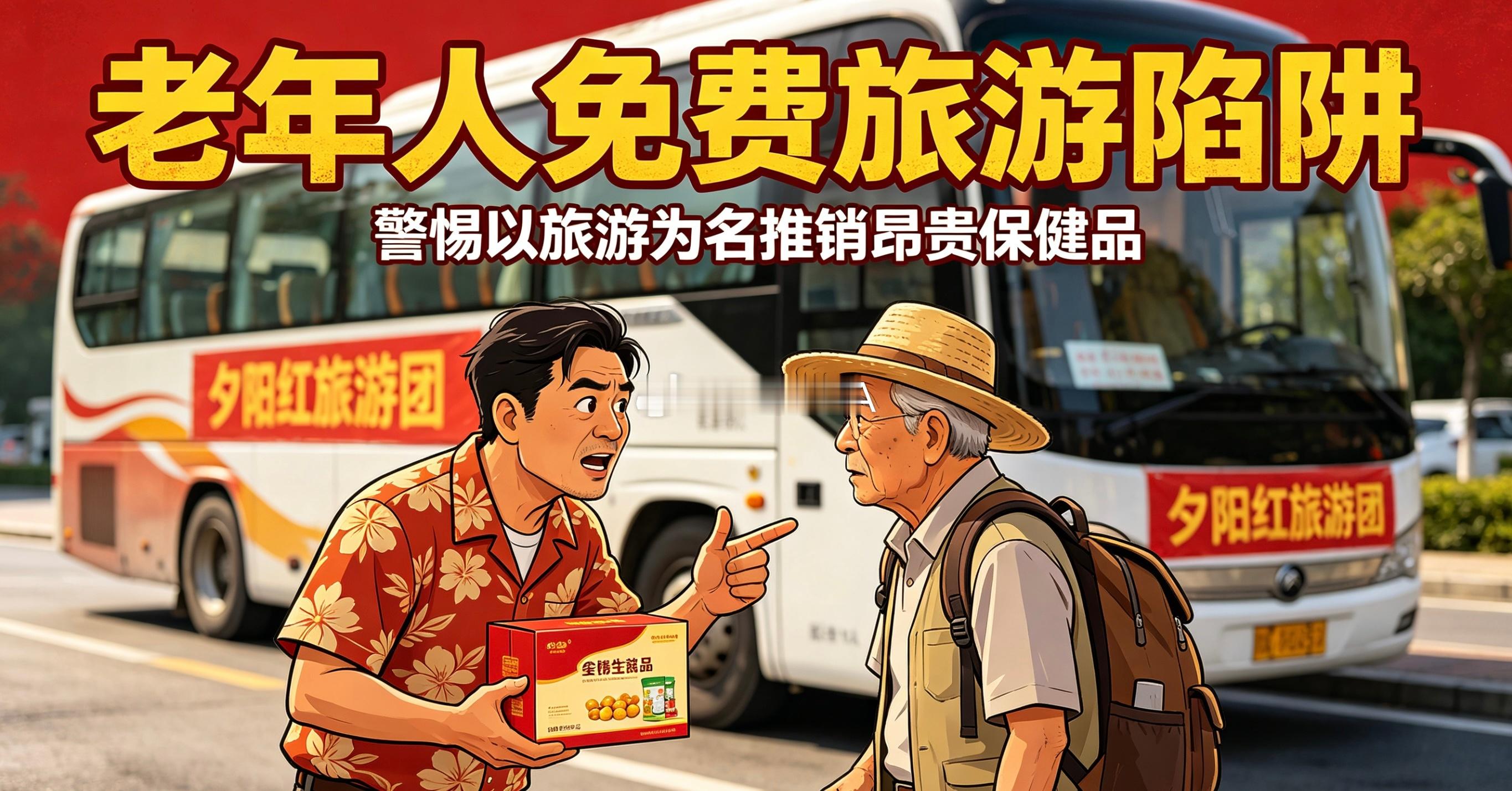央视曝光老年人免费旅游陷阱央视曝光专坑老人的免费旅游骗局！骗子以0元出游、送礼品