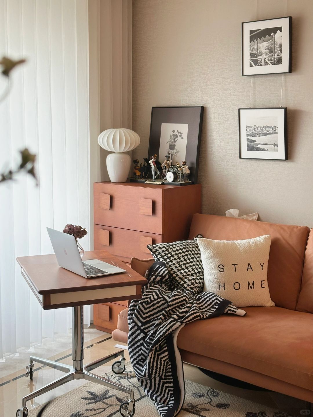 20㎡客餐厅的春日氛围感🌷两个人住刚刚好～