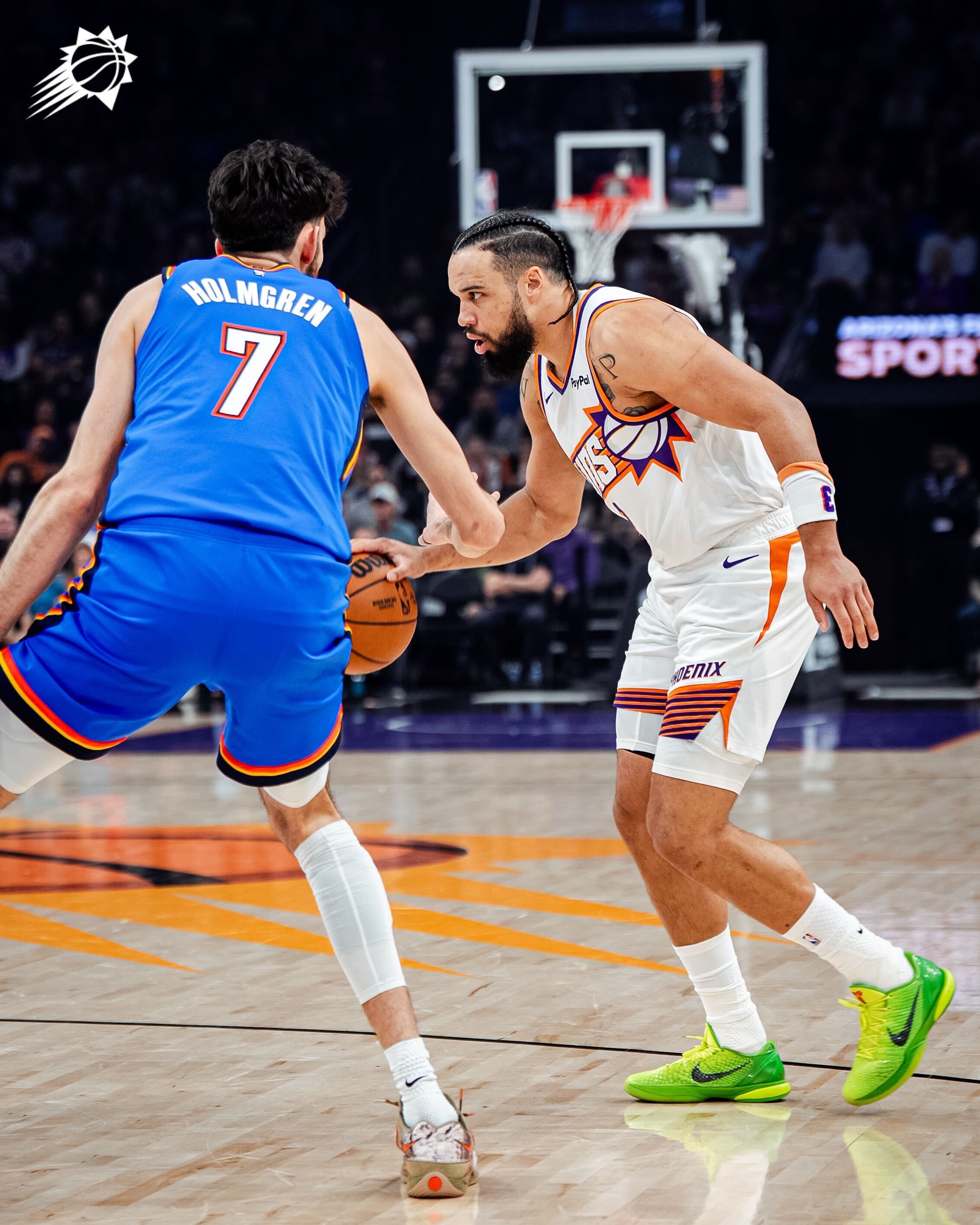 狄龙开局五分钟已经送出两次助攻 🧨 👀菲尼克斯太阳 ｜旭日东升 ｜雷霆vs太