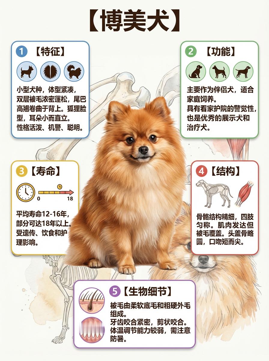 我AI的动物 家人们谁懂啊！博美犬简直是“萌界顶流”！它那圆溜溜的大眼睛，像两颗