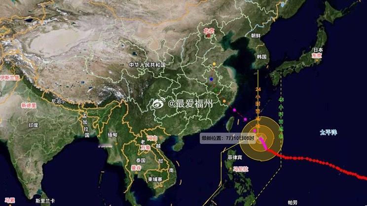 巴威减弱至台风级福州车站停运部分旅客列车7月11日至12日停运合福、昌福、甬广、