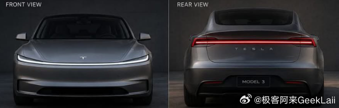应该是国外网友用AI做出来的新款Model 3设计图。千万别这么改，算我求你了前