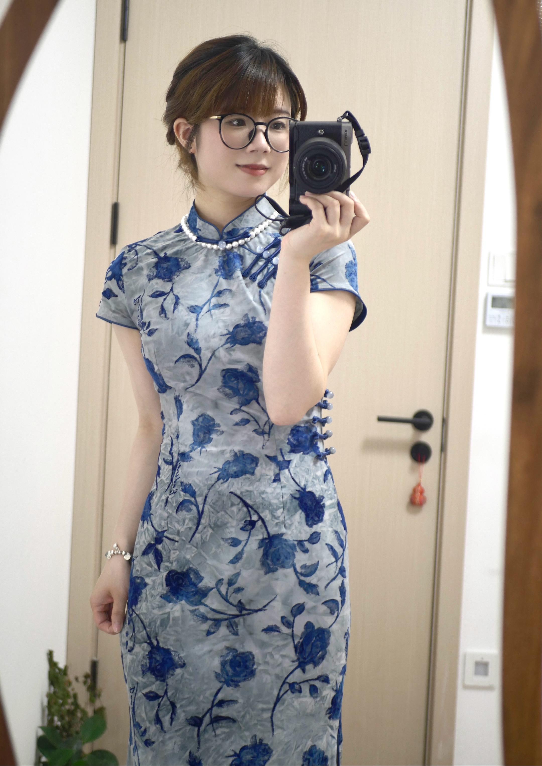 靛蓝 👗苏城日记 改良旗袍