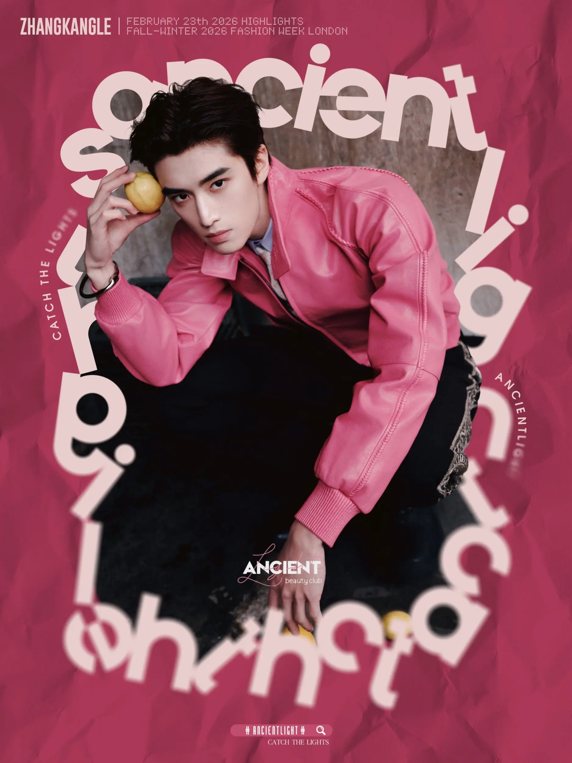 张康乐·如此抢眼的B家少年，你心动了没💗  一抹粉调点缀下的B家少年...