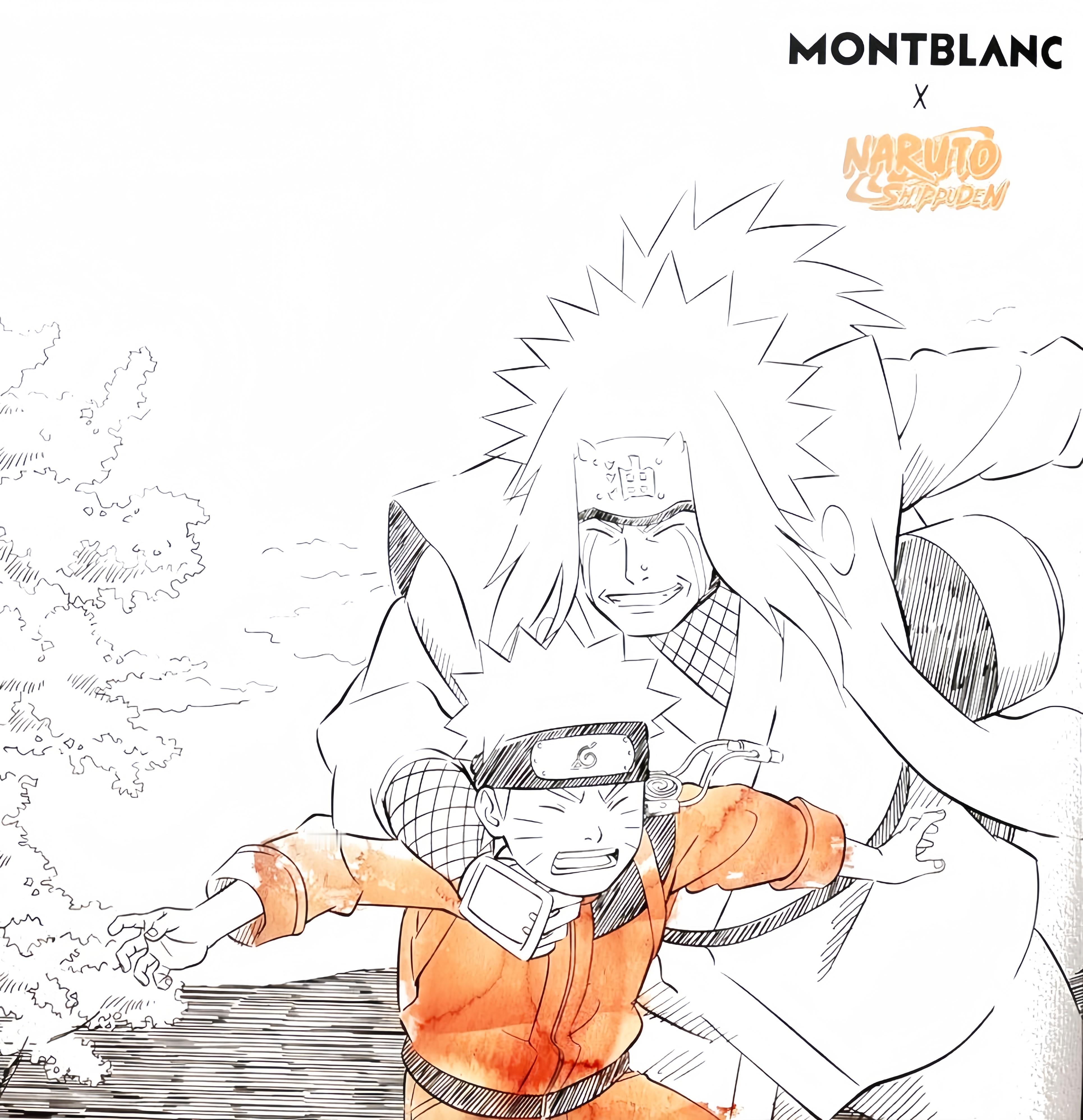 火影忍者x万宝龙 联动图非常可爱的师徒俩[哇] 就喜欢这样温馨的师徒修行日常[抱