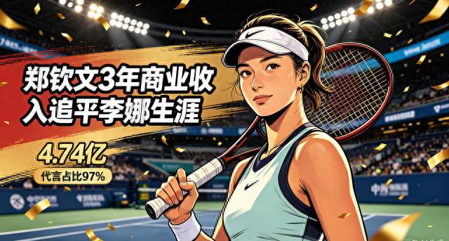 郑钦文3年商业收入追平李娜整个生涯：时代红利，还是个人实力？