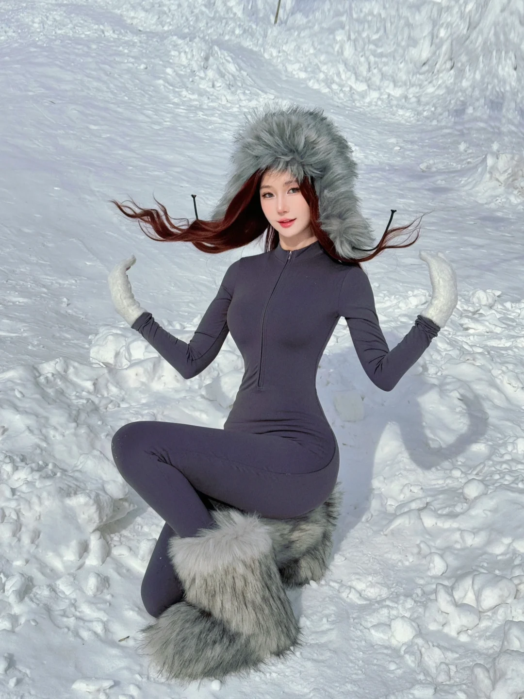雪地拍照姿势❄️OOTD