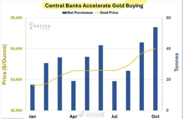 央行购金是推动金价上涨的主要因素。 与散户投资者不同，中央银行对价格并不像传统意
