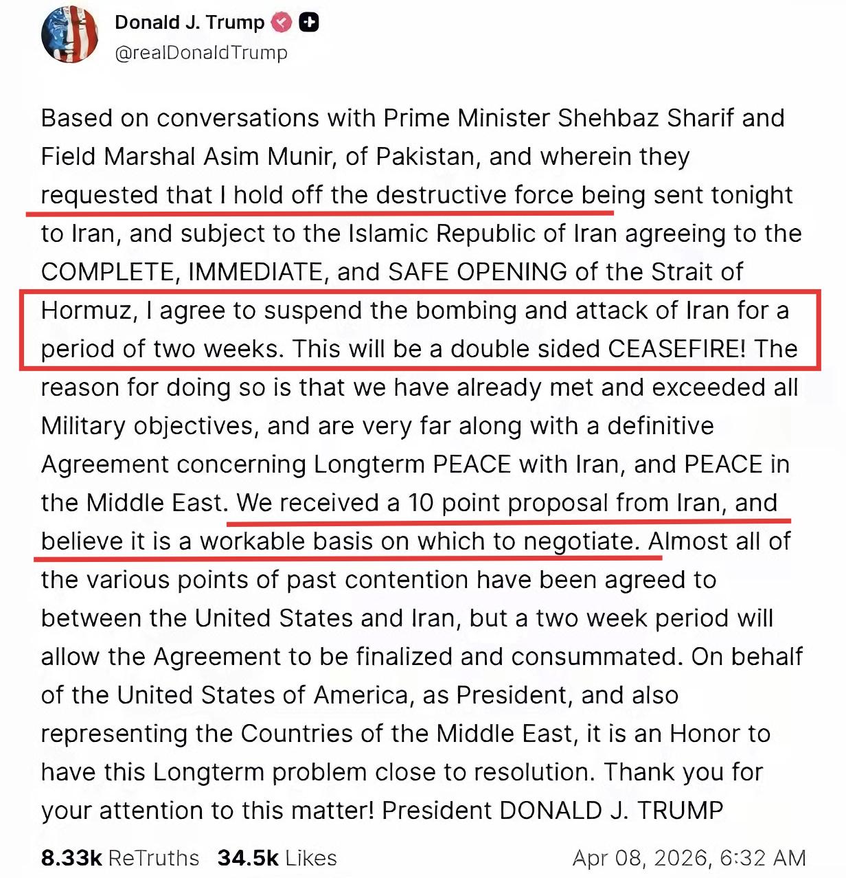 懂王不出意外的又吃Taco了！

美东时间晚上6点半，距离“消除文明”deadl