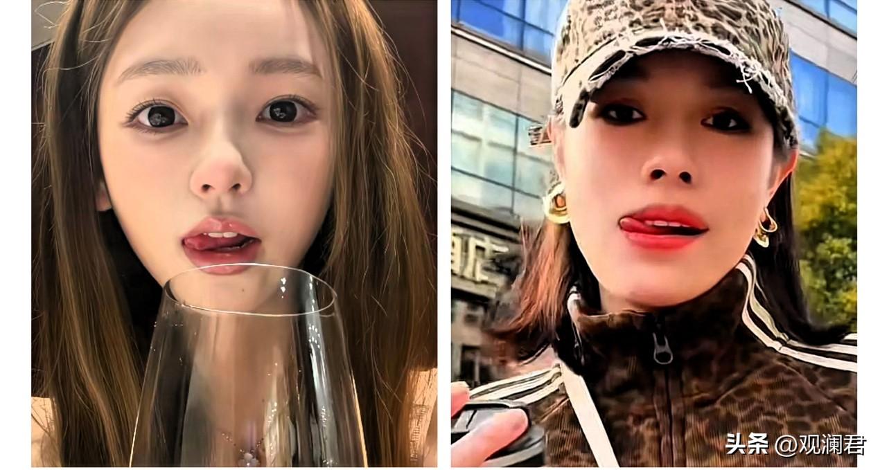 太做作了，吐舌头拍照，这姿势似乎很流行。
看到很多女性在个人社交账号里发的自拍照