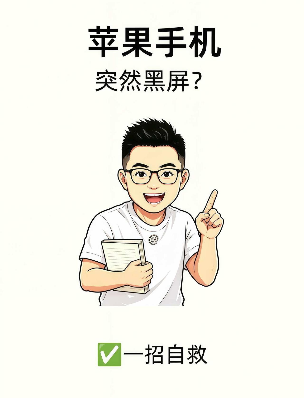 苹果手机突然黑屏？哈哈，自救成功了！
苹果手机突然黑屏？先别慌，咱们慢慢来🌿