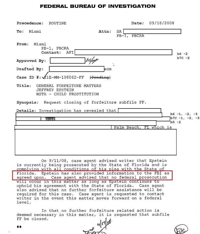 FBI被指阻止披露爱泼斯坦信息 很多美国人认为爱泼斯坦是FBI的秘密线人！图1：