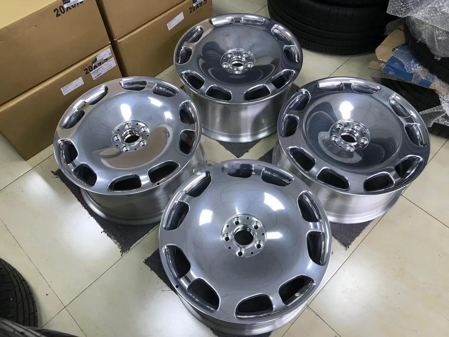 大饼轮毂 20寸迈巴赫S680 奔驰W222进口原厂正品锻造拆车95新 带原厂轮