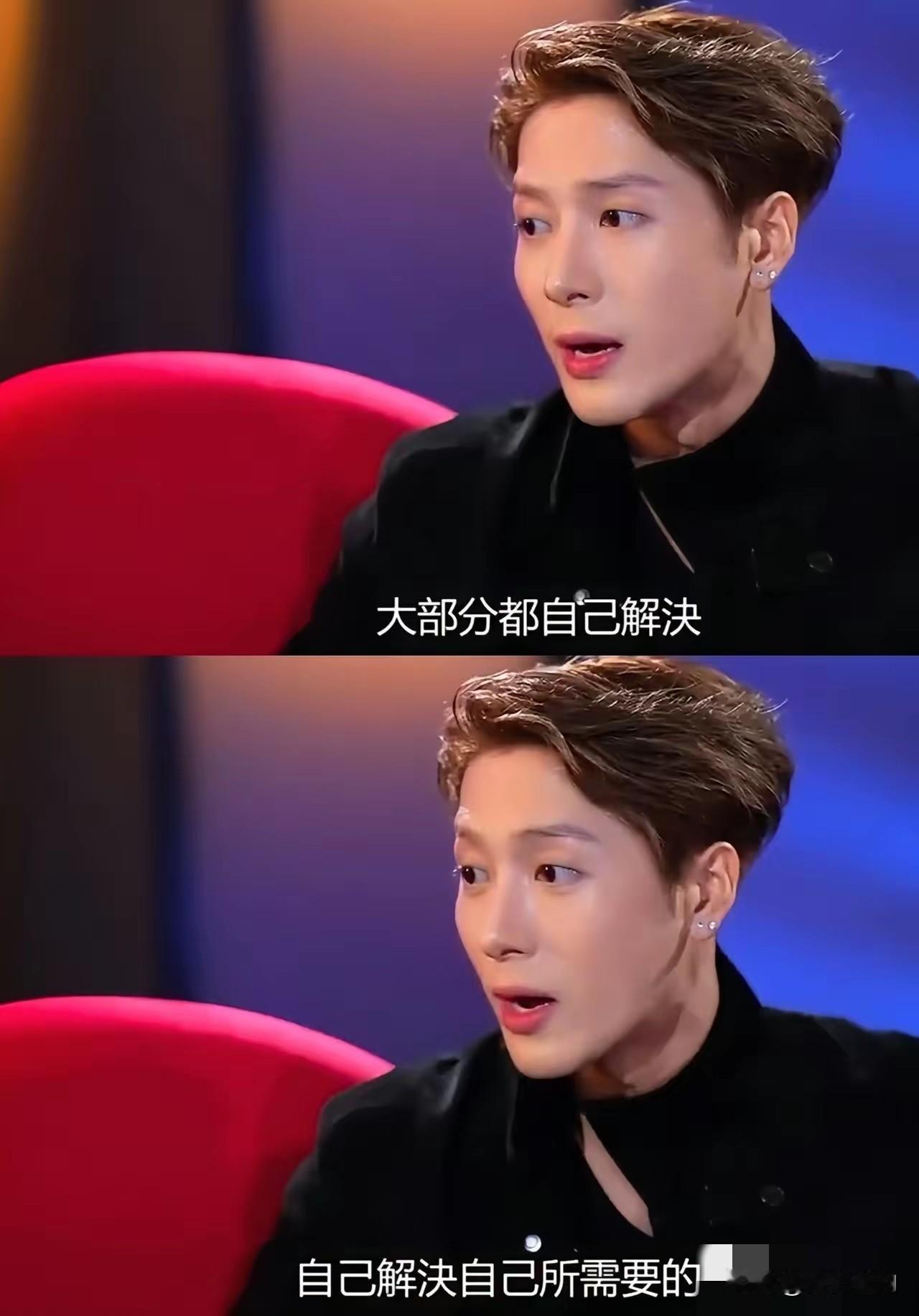 王嘉尔这句坦率到惊人的话，是在TVB的访谈节目《芷珊再约》中说出的。面对主持人的