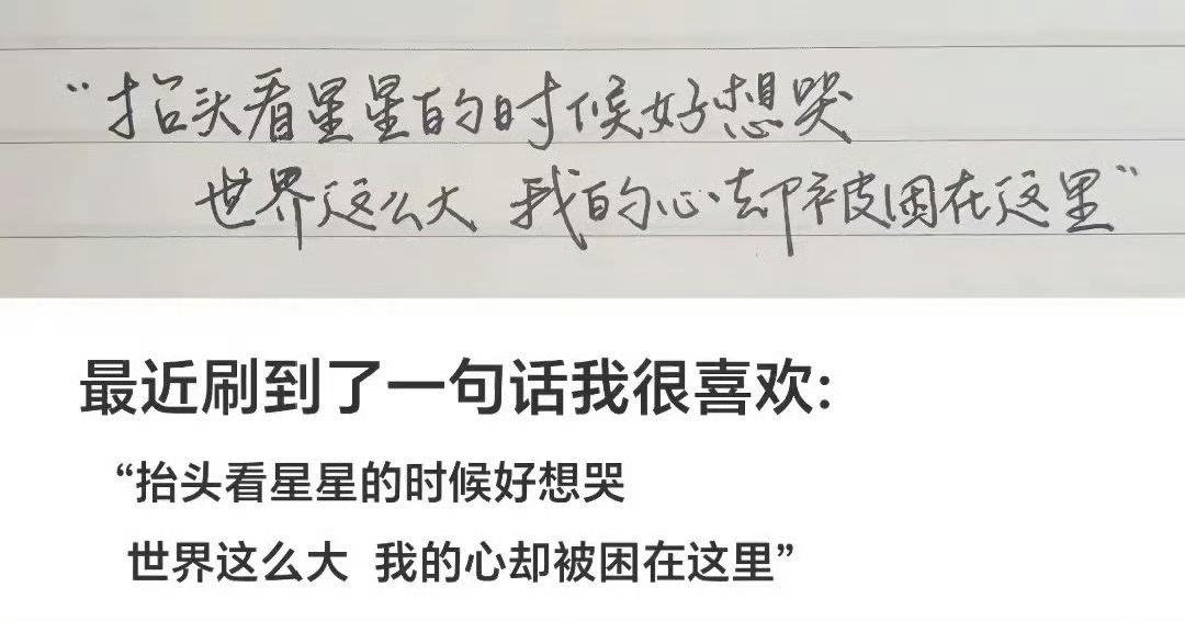 世界这么大我的心却被困在这里 ​​​
