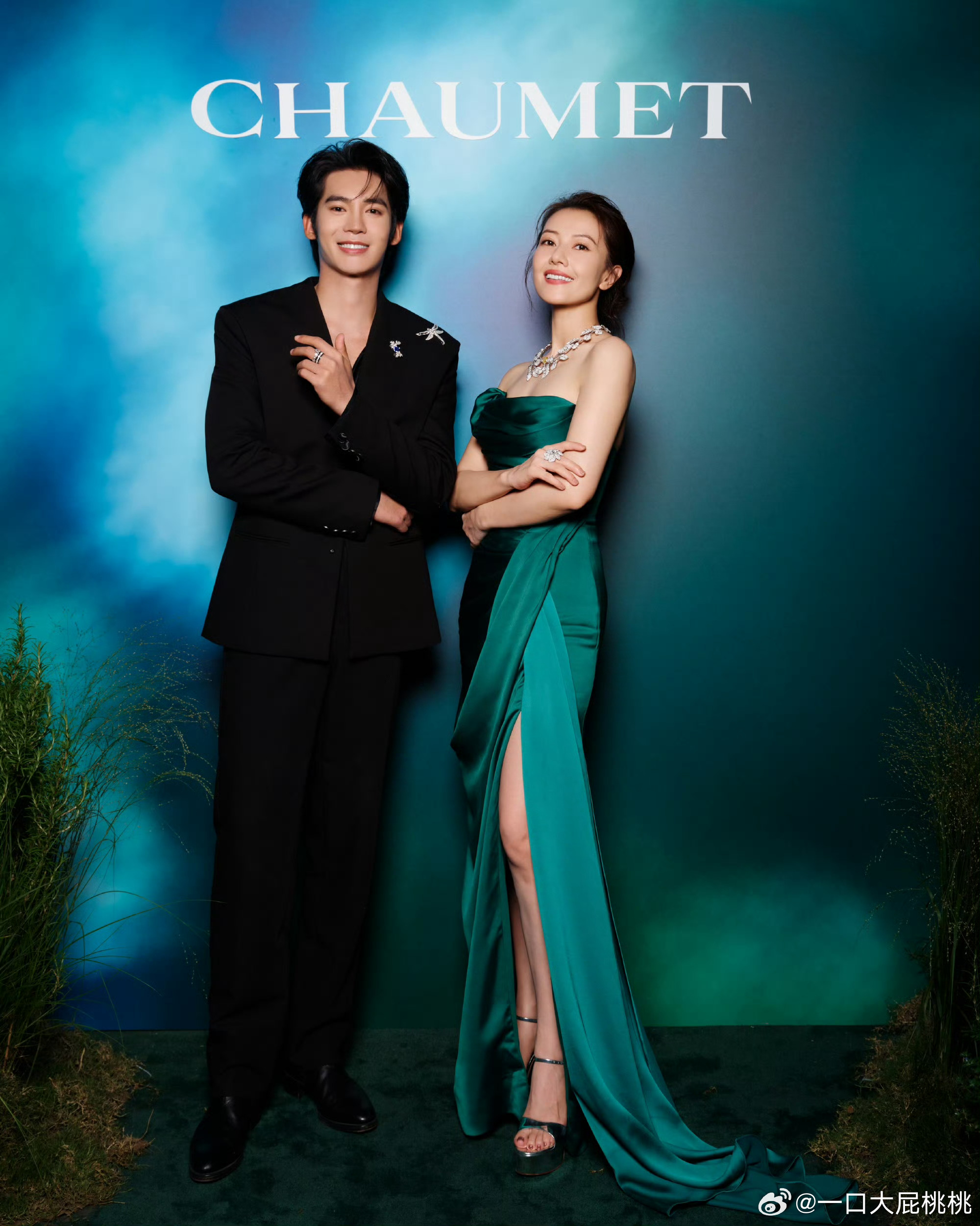 尚美巴黎国内唯二合作的两位艺人代言人高圆圆、品牌大使于适，连续两年参加品牌高珠首