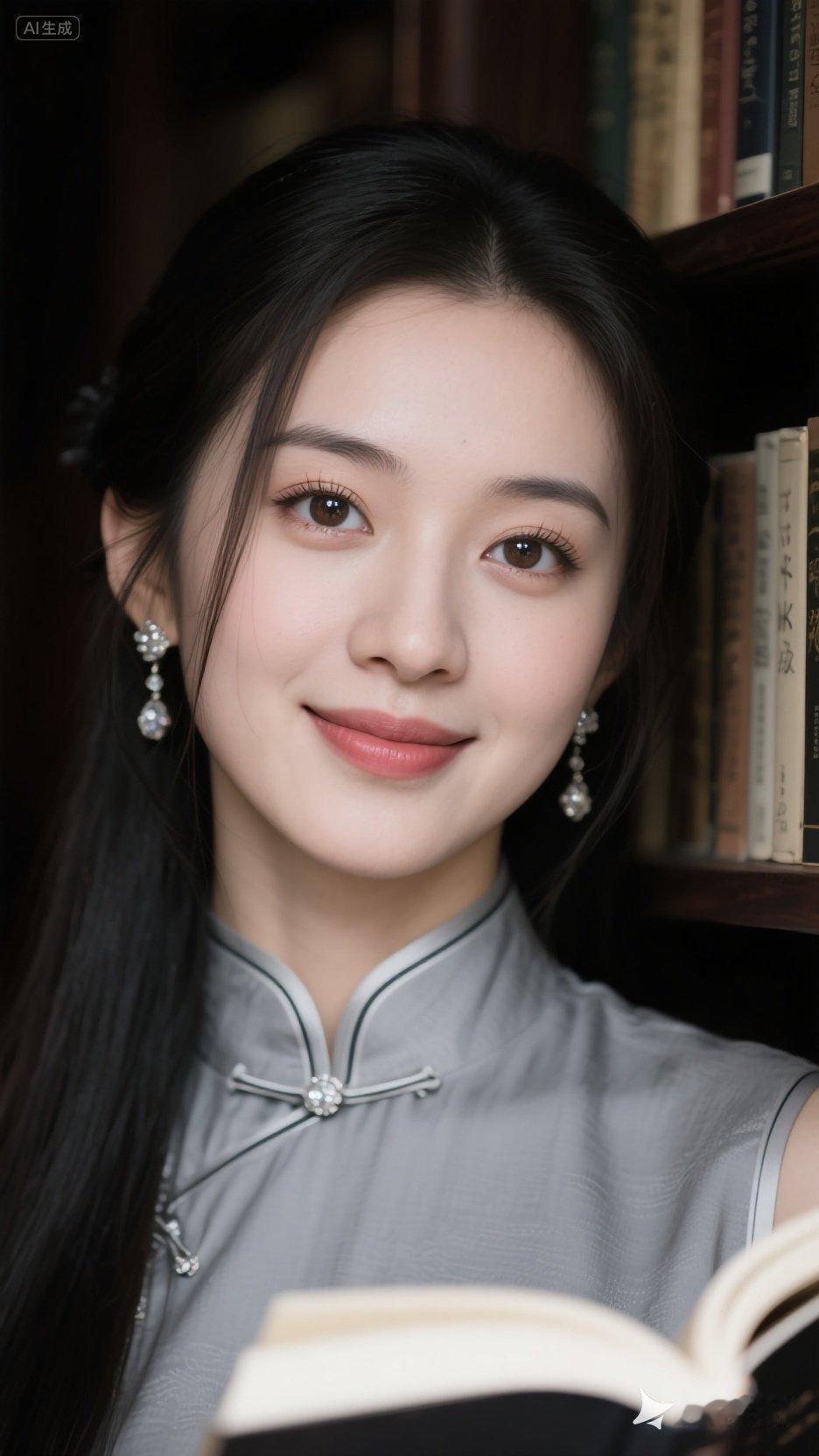 优雅书香女孩，沉浸在知识的海洋中📚✨