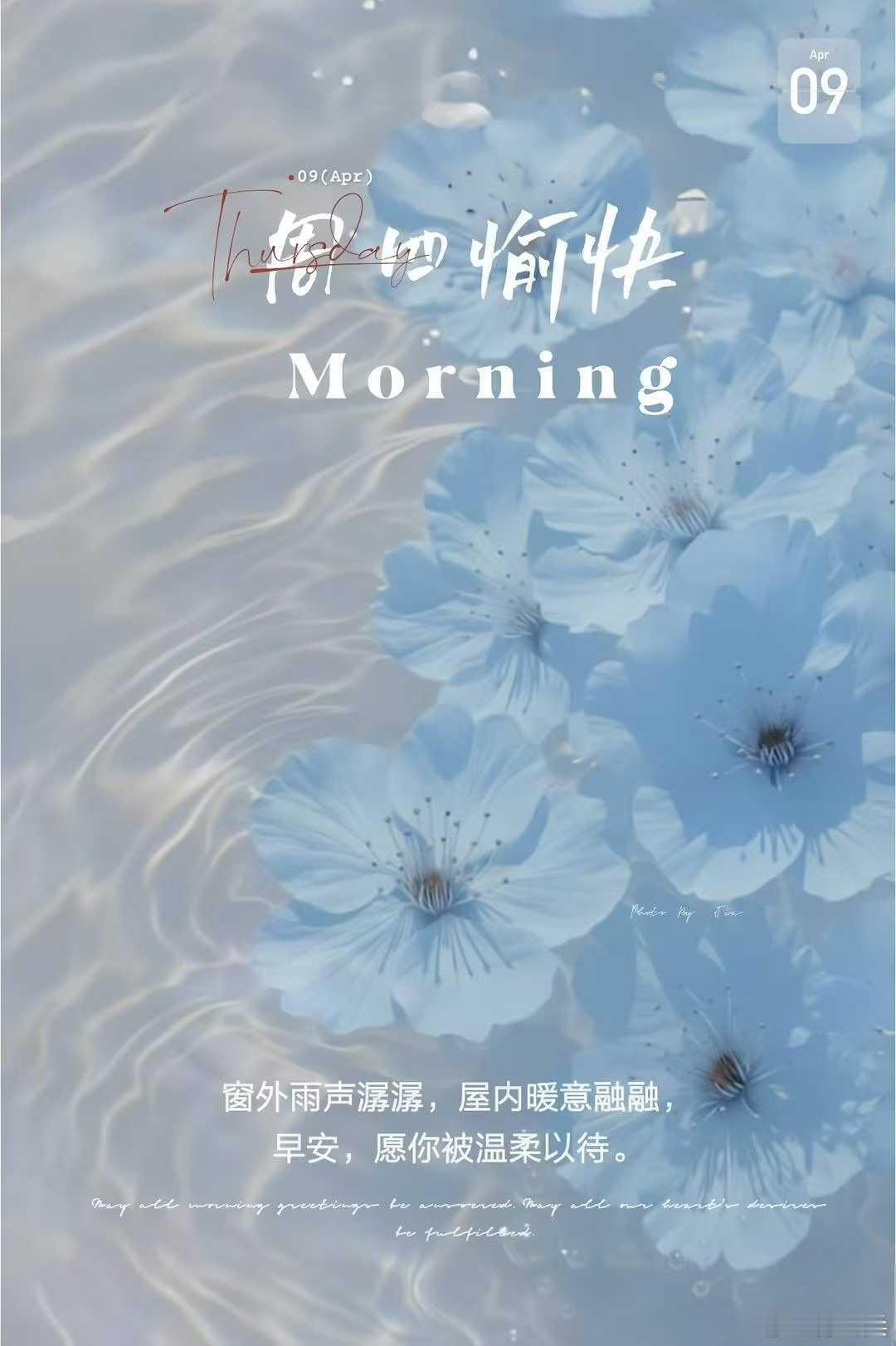 早上好春满枝头，岁月成诗！每一份努力都藏着惊喜，每一次跌倒都酝酿着飞跃。愿我们不