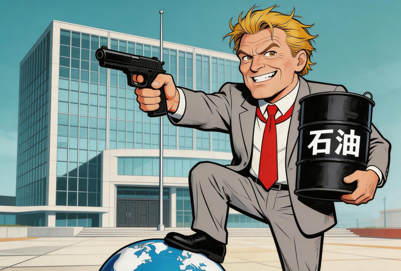 黄毛瑶

地球村里出无赖，
满头黄毛到处坏；
见啥好的伸手抢，
抢不过来就把枪拽