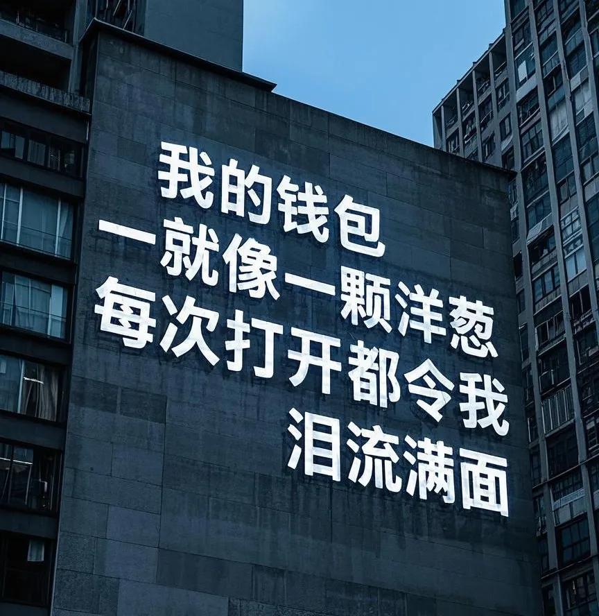 每一句话都似调侃。但每一句话好像都有那么点意思。尤其第一句话，有点扎心啊，我的钱