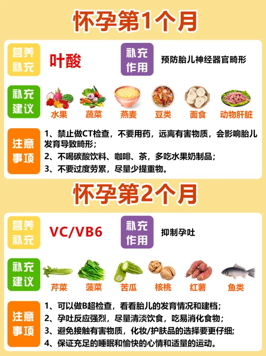 怀胎10月，准妈妈每月注意事项