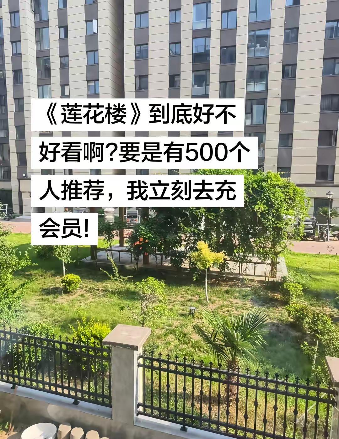 《莲花楼》到底好不好看啊?要是有500个人推荐，我立刻去充会员!莲花楼 成毅 曾