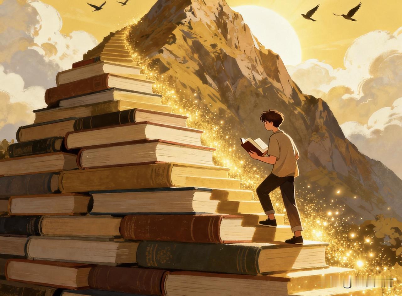 出路多样，
读书非唯一，
有人弃书从商，
凭胆识赚得金银满仓；
有人早入市井，