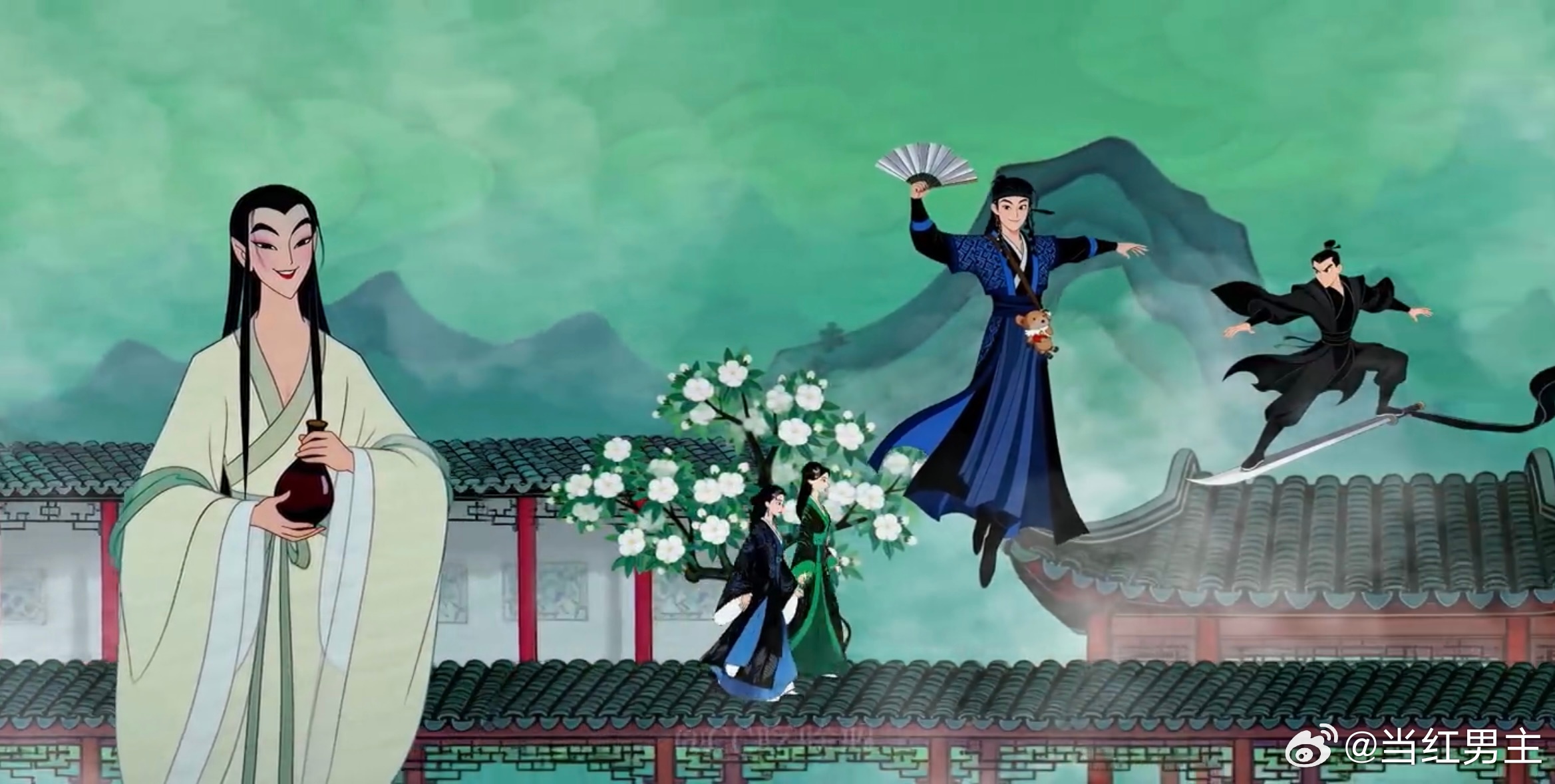 我给月鳞绮纪做了部古早动画 太贴了！古早动画完美契合剧集气质，BGM 一响起就沦