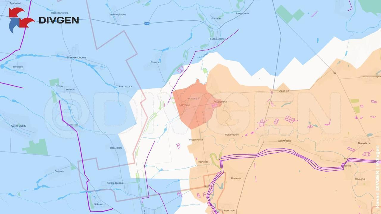 第聂伯罗彼得罗夫斯克，东部集群突击队拿下了布拉特西克镇，这里地形很复杂，位于第聂