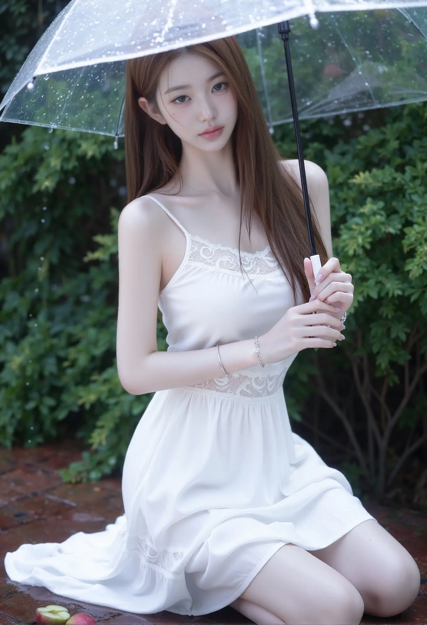少女感夏日ootd 初夏氛围感 夏日穿搭白色连衣裙 夏日白色连衣裙