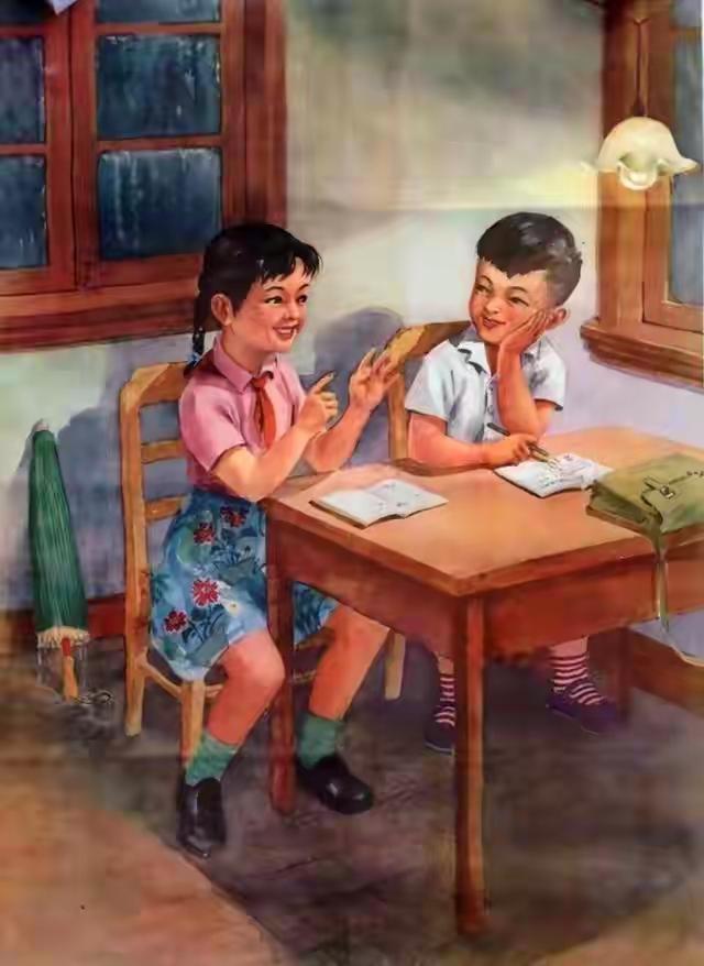 王铎：年画上的小学生学习小组，现在恐怕没有了吧？