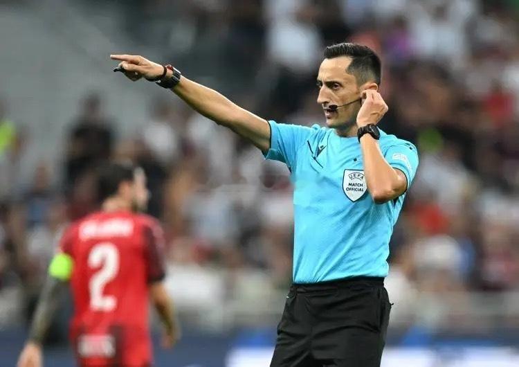 欧冠裁判选派与解析：2025-26赛季欧冠联赛附加赛次回合亚特兰大（意大利）- 