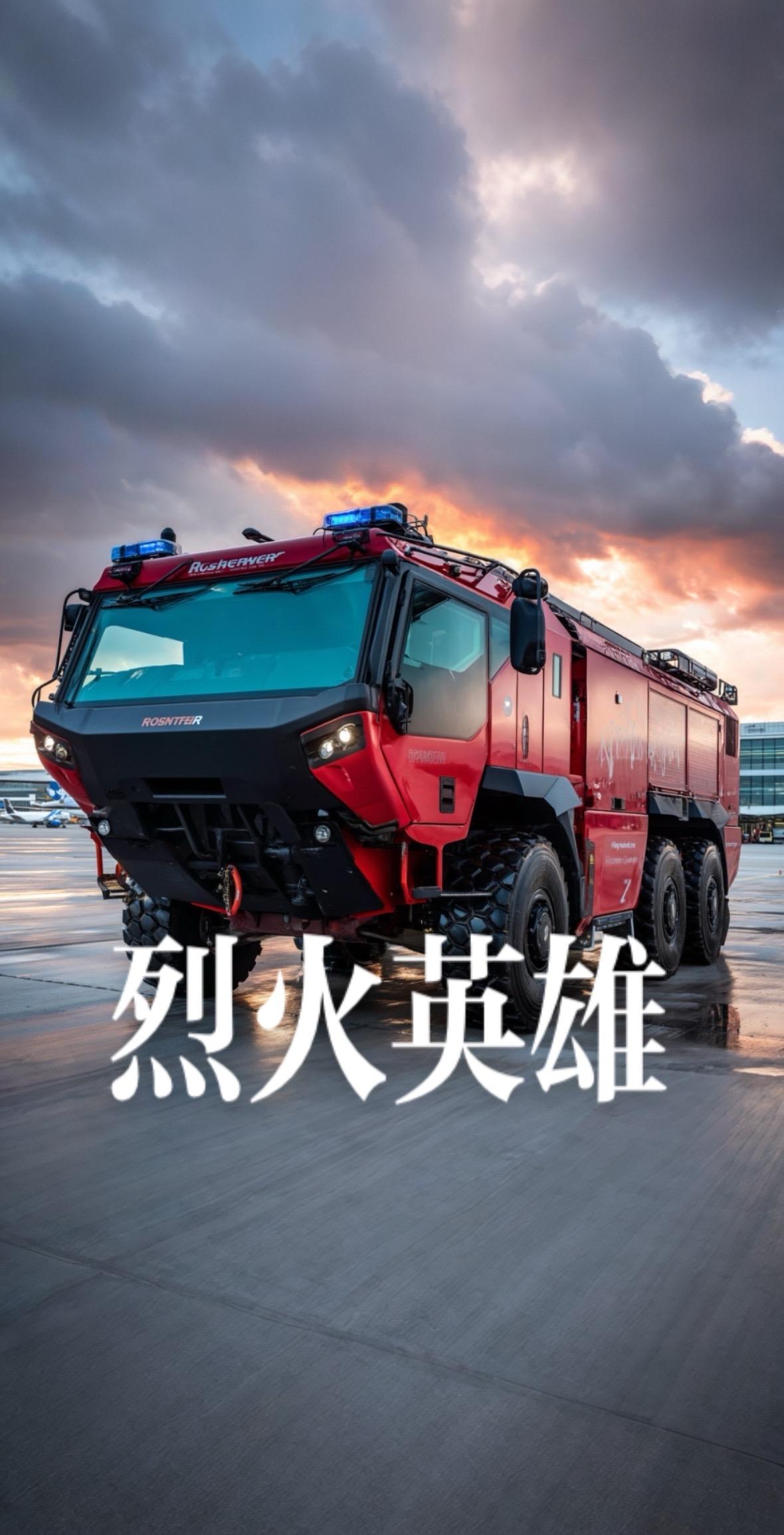 消防车中的大块头。机场消防车
