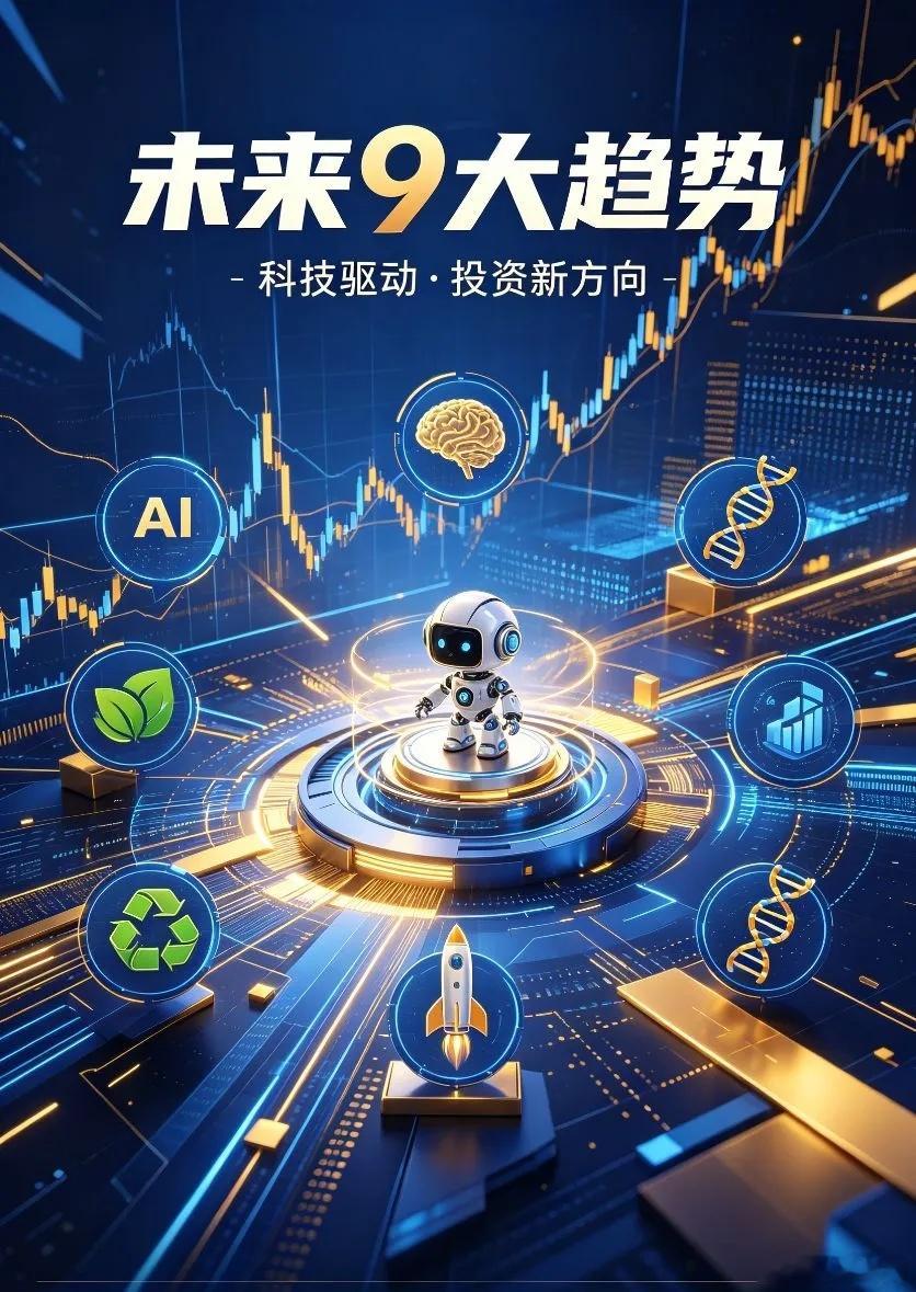 炒股不会选赛道？15年炒股老将：未来的9大趋势！未来3年到5年，甚至10年我认为