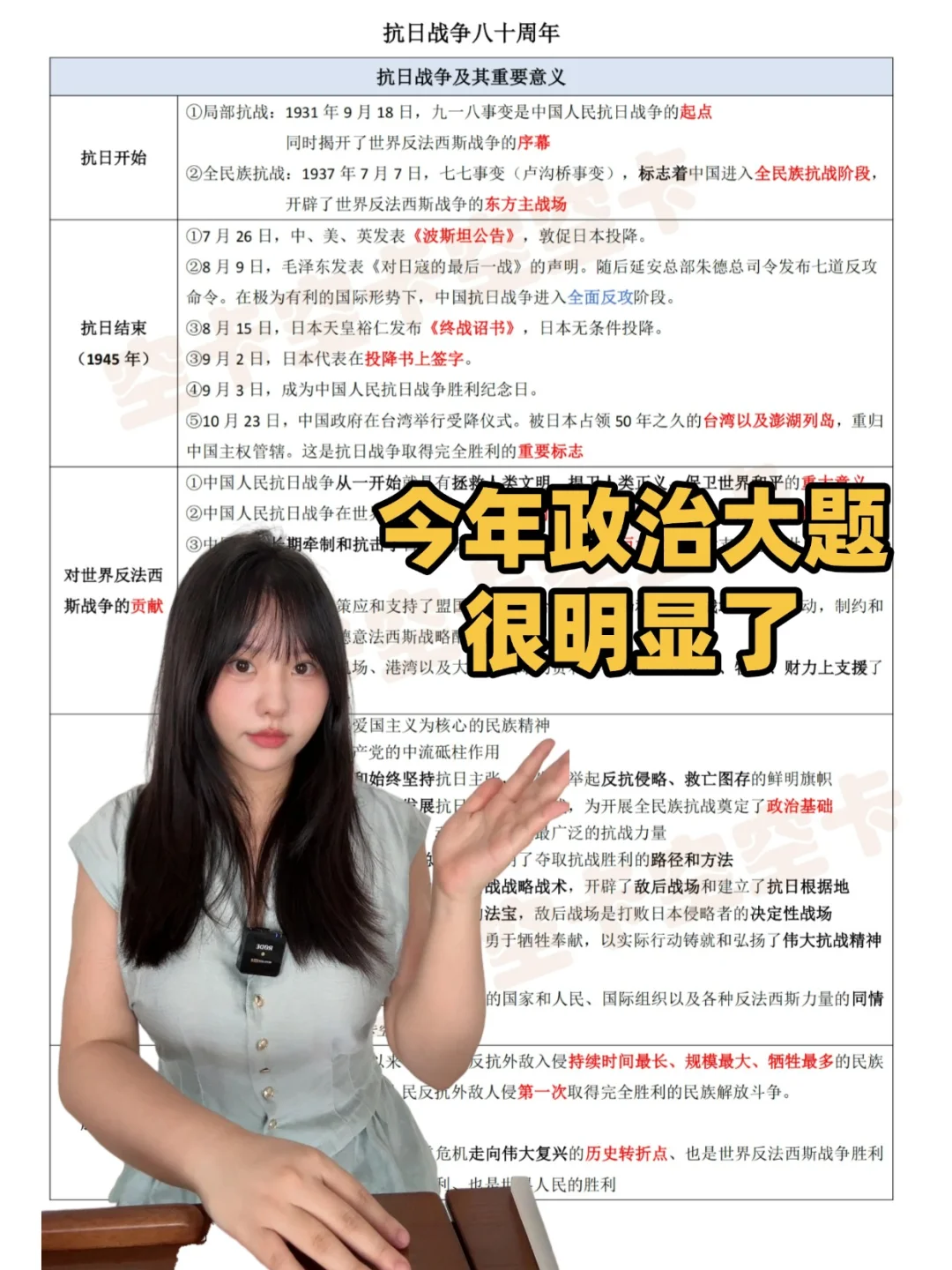 今年政治大题很明显了‼️