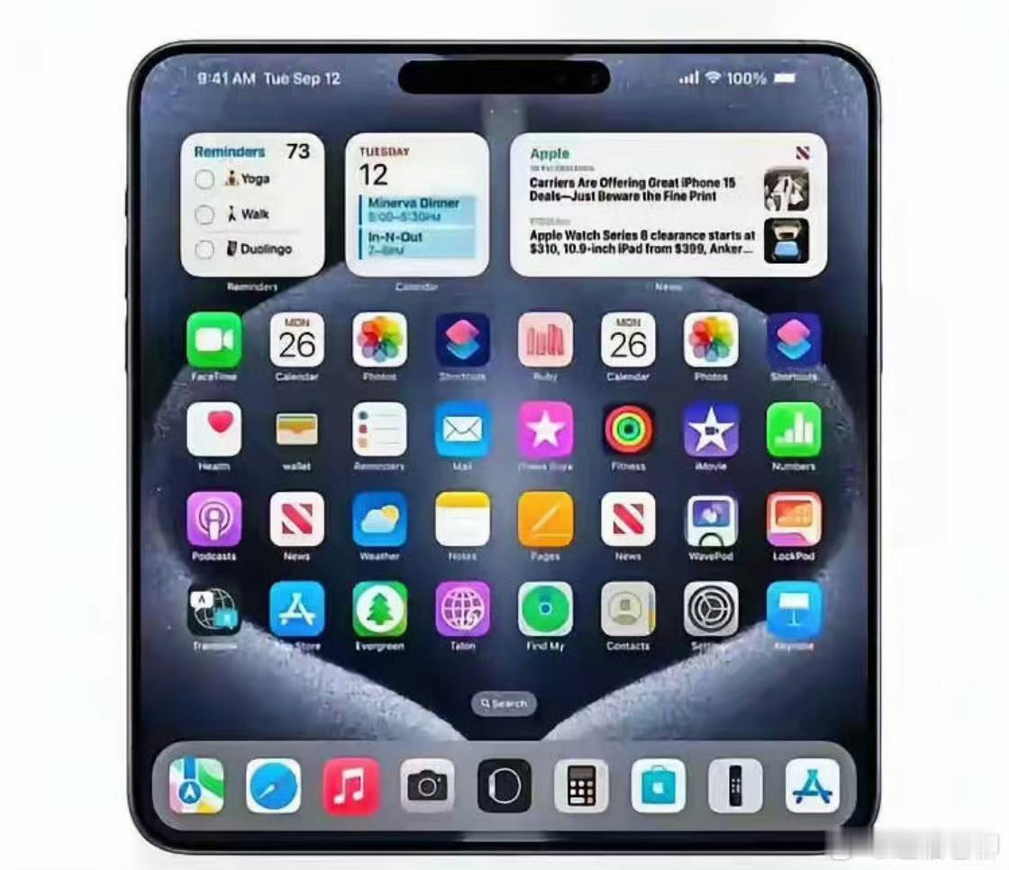 苹果折叠屏iPadPro曝光折叠屏真的用处大吗？iPad基本都只用来看剧[笑cr