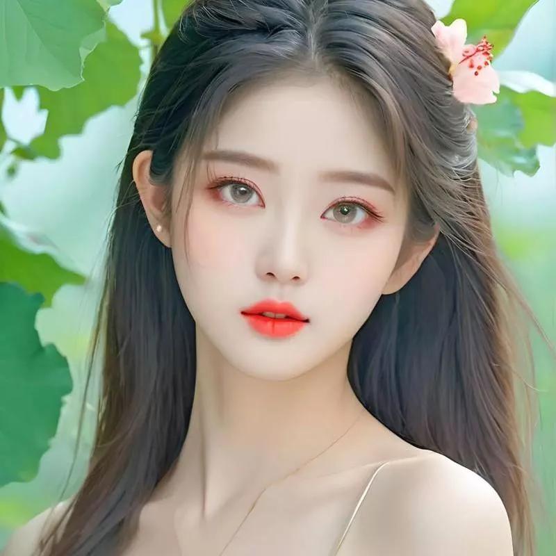 粉嫩少女，梦幻花园中的甜美仙子🌸✨