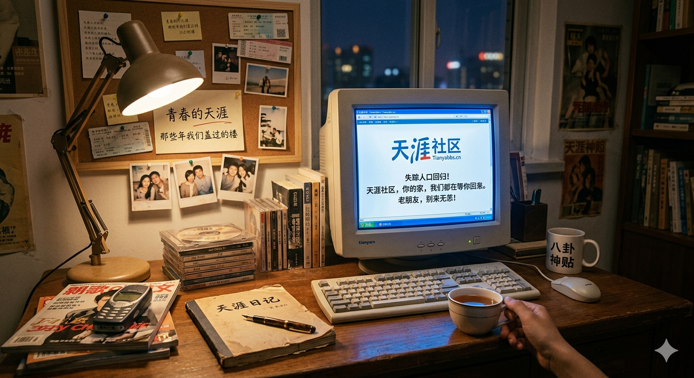 天涯社区将正式恢复访问天涯：咳咳，有人在吗？失踪人口回归啦~曾经那些彻夜长谈、一