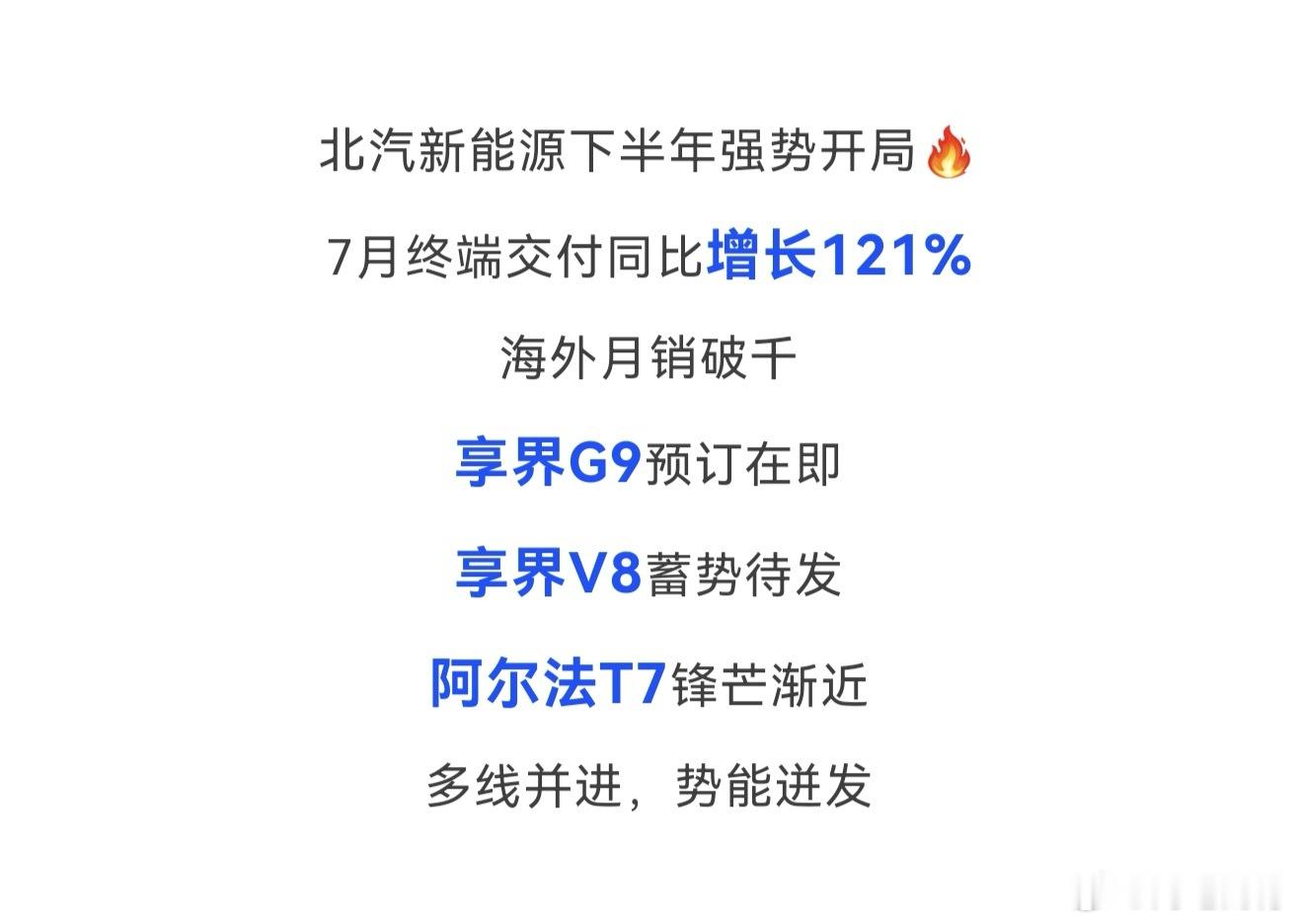北汽下半年的好戏就要开始了