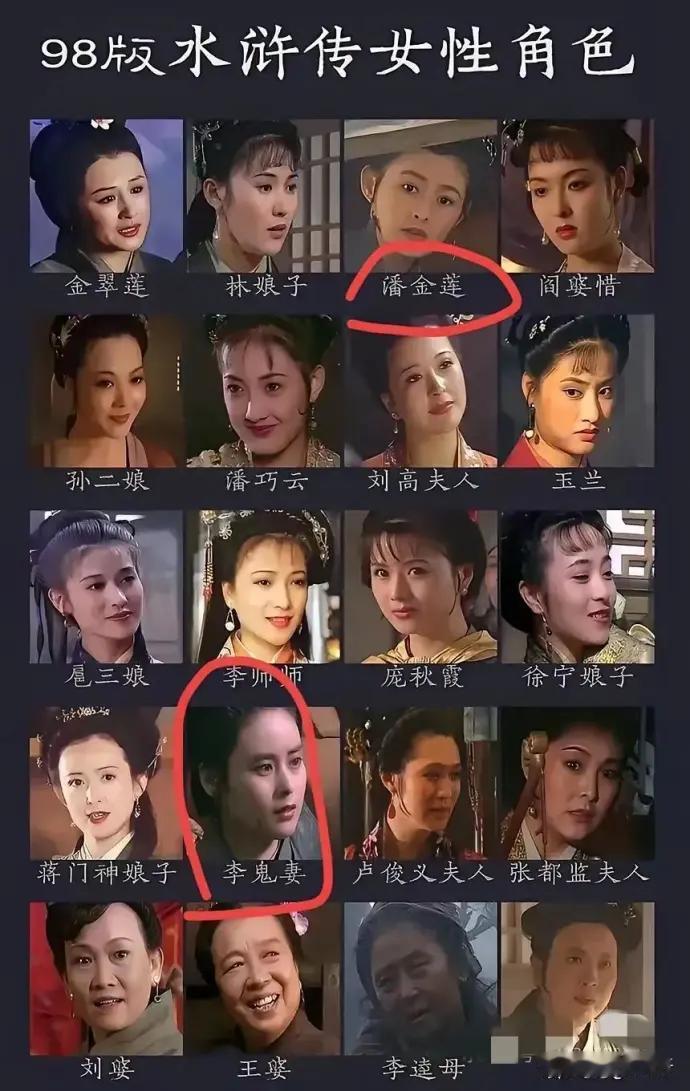 98版水浒传，里面的哪个女性角色最让你印象深刻呢？
是宋江的妾室还是武二郎的嫂子