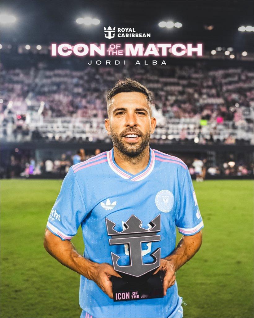 今晚我们的IconOfTheMatch是乔迪·阿尔巴🤩🏆打入两球，表现出色迈
