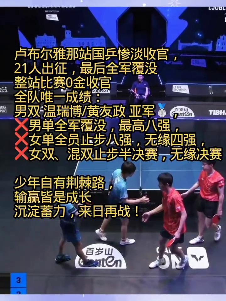 卢布尔雅那站国兵惨淡收官，21人出征，最后全军覆没，整站比赛0金收官。全队唯一成
