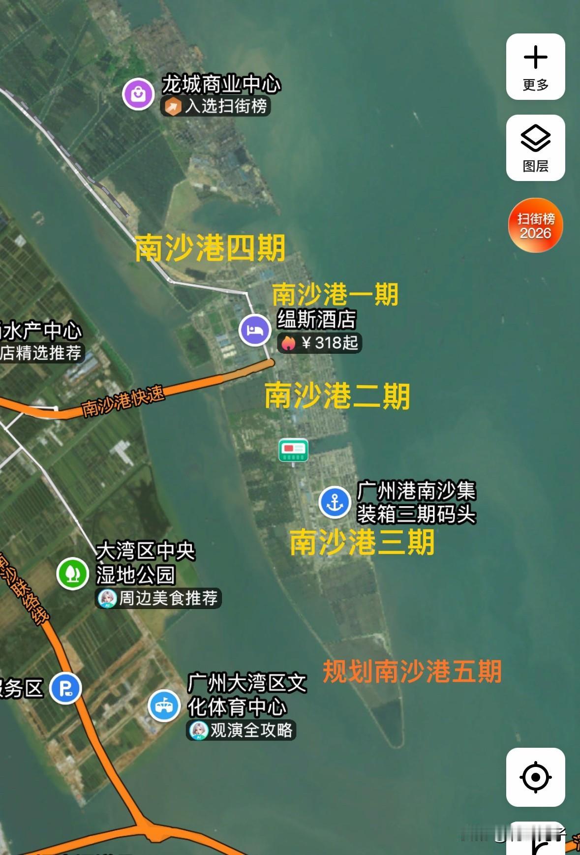 填海获得批复，南沙港五期准备开建。

用海总面积超过280公顷，总投资概算144