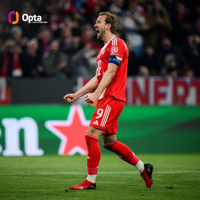 50 - Bayern Munich striker Harry Kane ha