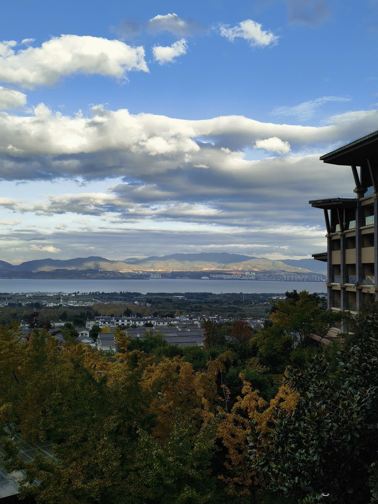 大理的秋色宜人，银杏飘黄，美丽动人！苍山脚下的希尔顿酒店周边，随手一拍都是美景大