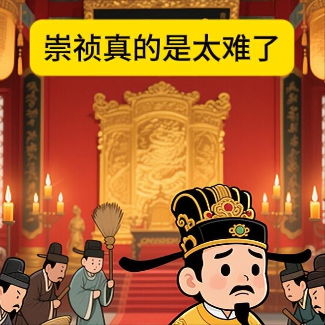 放眼望去，满朝文武他能信得过谁？之所以把魏忠贤弄没，是因为他以为天下依旧是朗朗乾