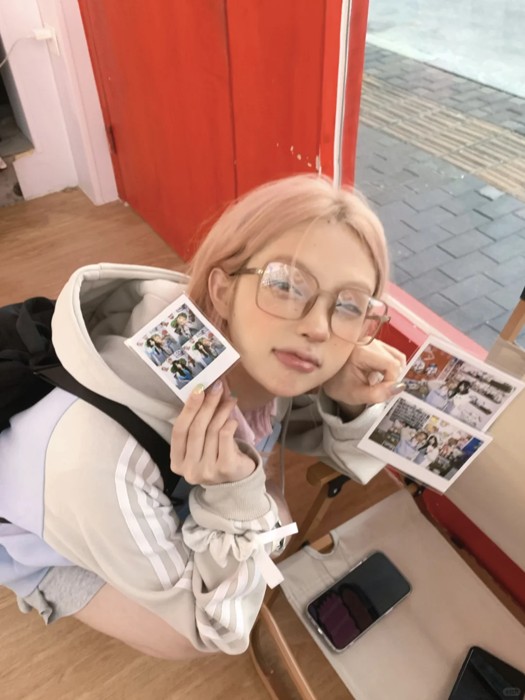 😚✌🏼放学和朋友拍了拍立得！