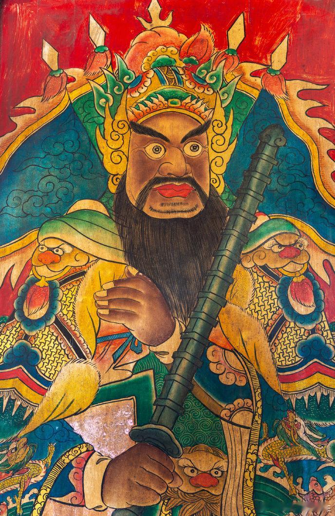 关公在此，八月鬼邪小人避开，财路自此开。